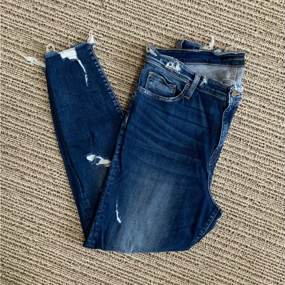 Flying Monkey Mid-Rise Ankle Skinny Stretch Jean